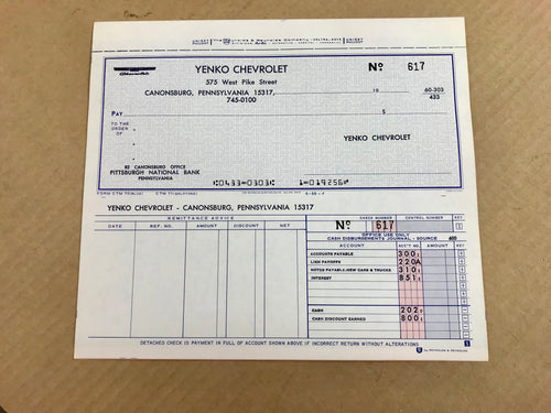 Original Yenko memorabilia check 575 West Pike St.
